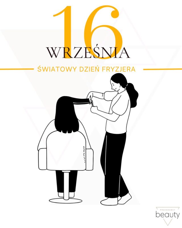 Wektorowa grafika fryzjerki podcinającej włosy klientce w fotelu